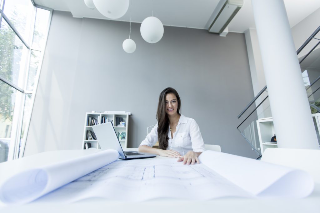 Young woman in the office