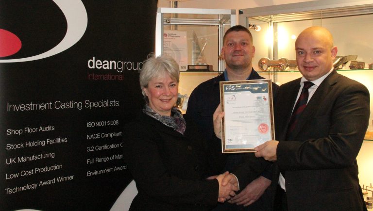 Tony Graham and Dean Group receiving Certificate of Recognition from FRS