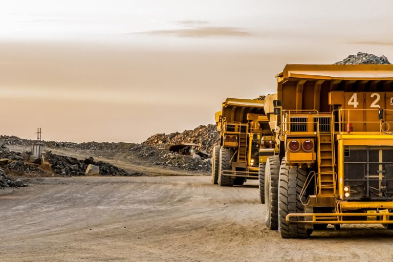 Diggers at a mine