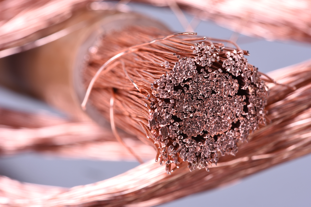 Close-up of copper wire