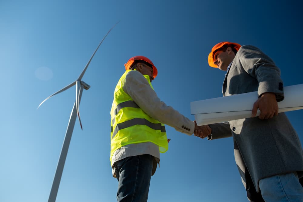 engineer and windmill